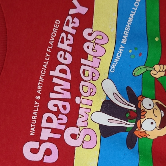 Rick & Morty t shirt strawberry smiggles red medium - Picture 2 of 6